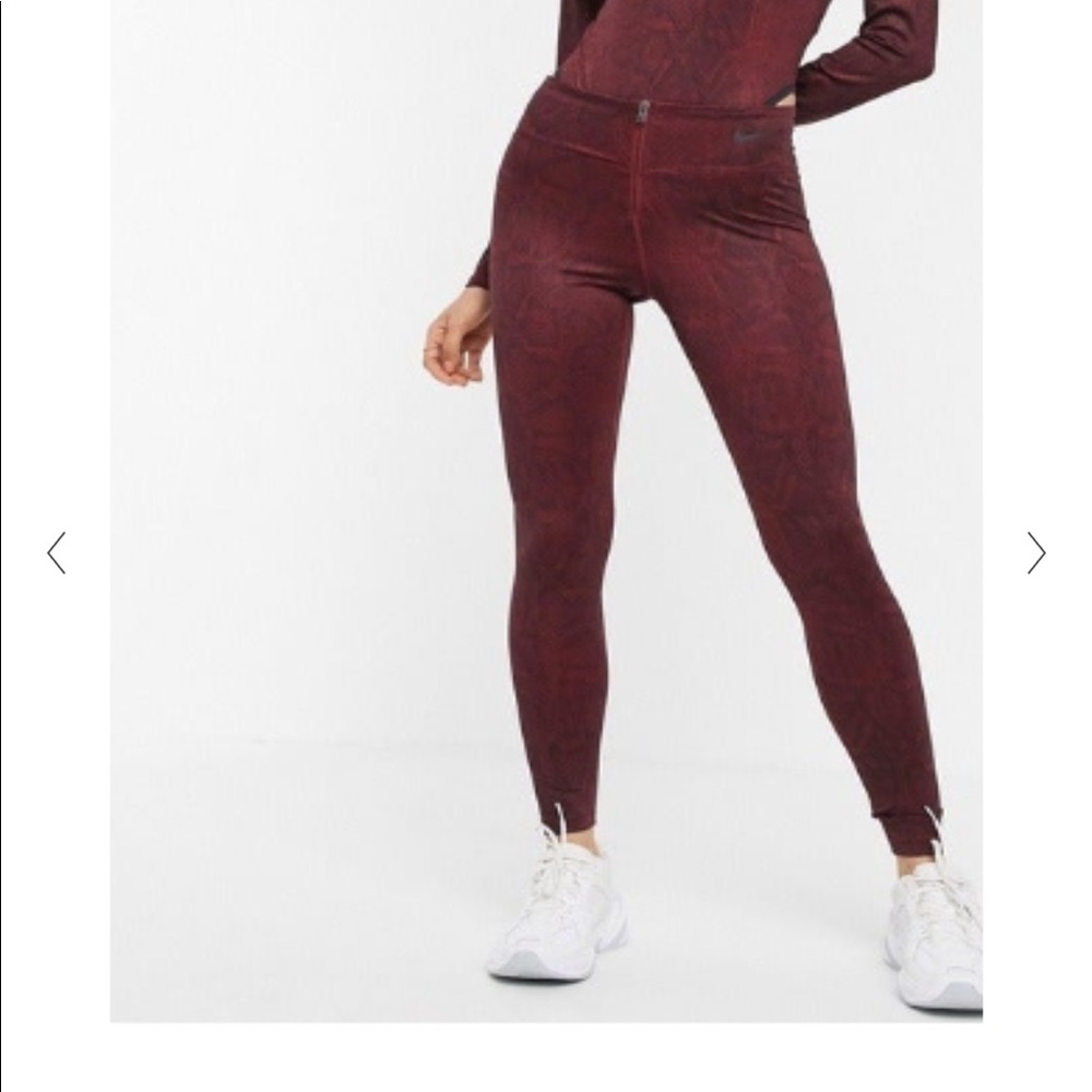 Nike Python Maroon Leggings